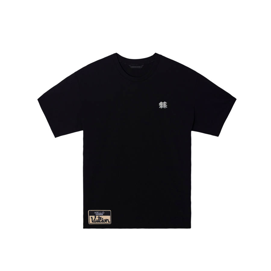 KOLON SPORT T Shirts Unisex Black/Black Crew Neck Moderate