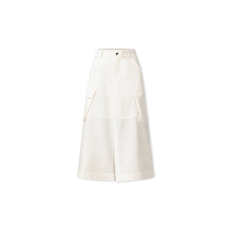 FILA URBAN EXPLORE Casual Long Skirts Women's White Moderate Long Skirt Other