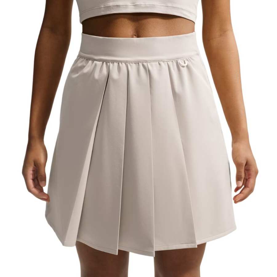 Nike Nike Casual Short Skirts Women's Cream II/Preppy Gray Moderate Pleated Skirt