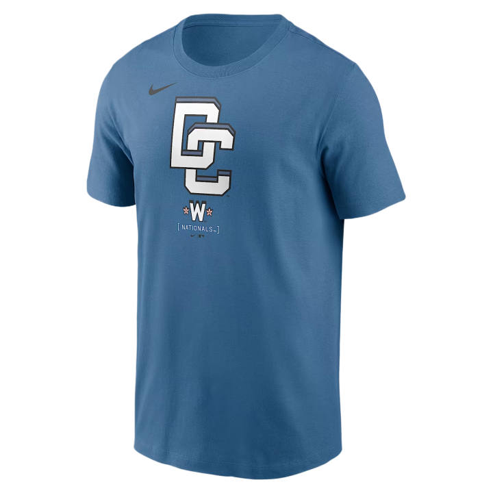 Nike Nike T Shirts Men's Marine Blue Crew Neck Moderate