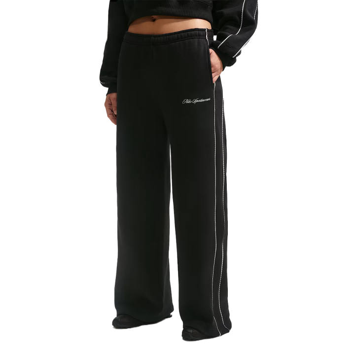 Nike Nike Knitted Sweatpants Women's All Black/Sail White/All Black Moderate Wide Leg Pants