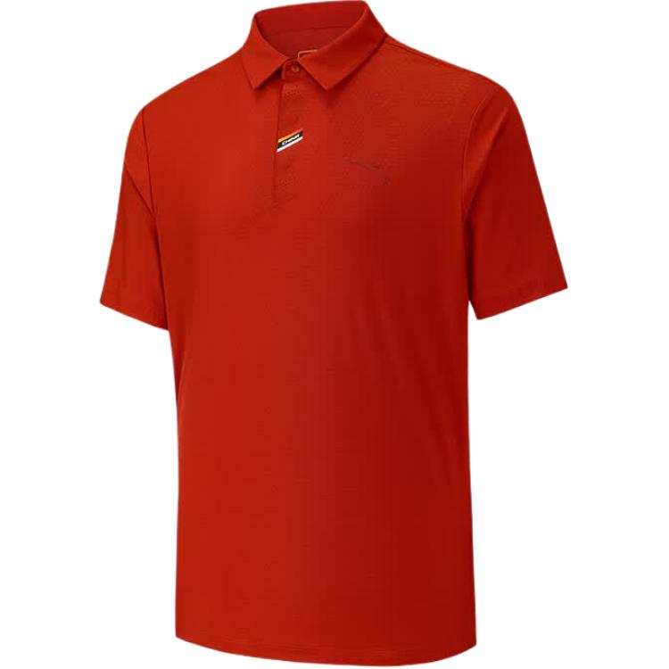 ANTA Variety Training Collection Polo Shirts Men's Rich Rusty Lapel Moderate Straight Fit