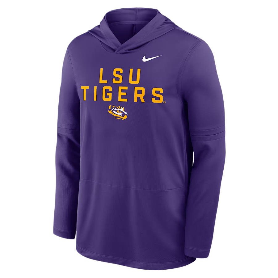 Nike Nike Dri Fit College Sweatshirts Men's Purple Hooded Non Detachable Moderate