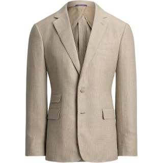 Ralph Lauren Purple Label Business Suits Men's Brown Yellow Lapel Moderate Straight Fit