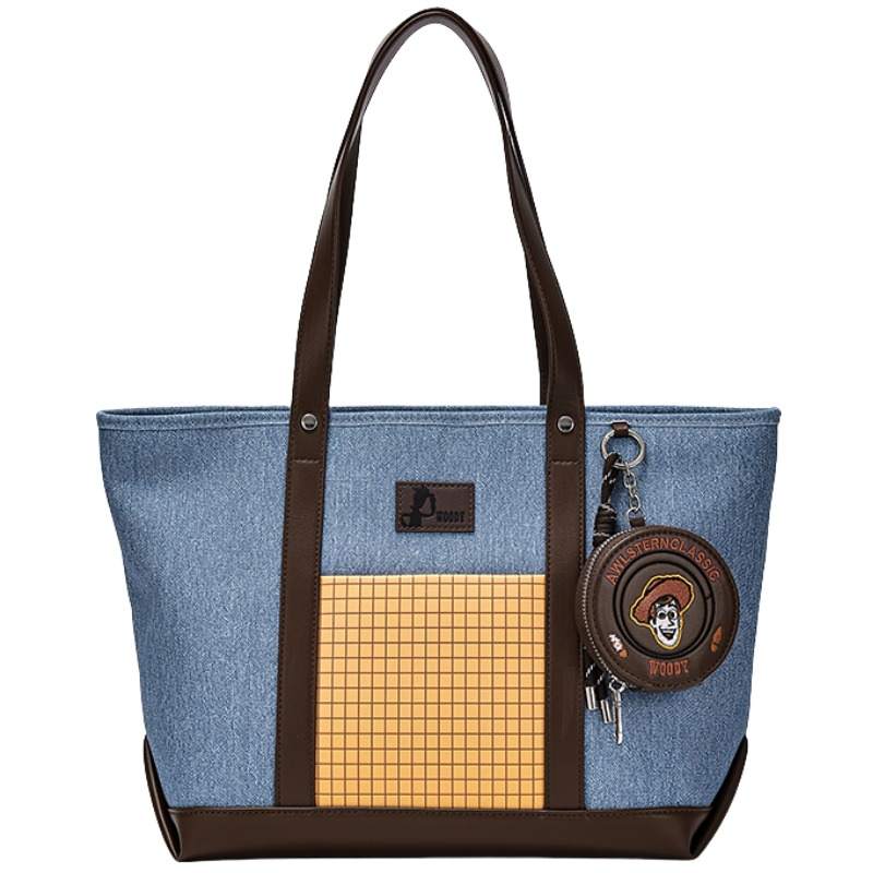 Disney Shoulder Bags Denim Blue With Charm