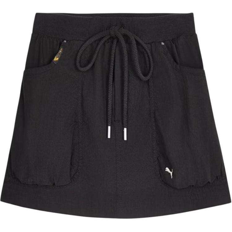 PUMA Casual Short Skirts Women's Black Moderate Short Skirt A Line Skirt
