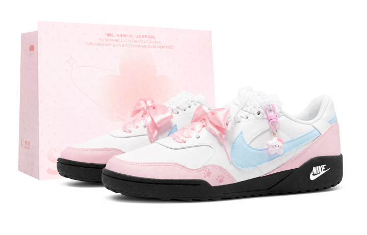 Nike Nike Terra Manta Skateboard Shoes Unisex Low Top White/Pink/Blue