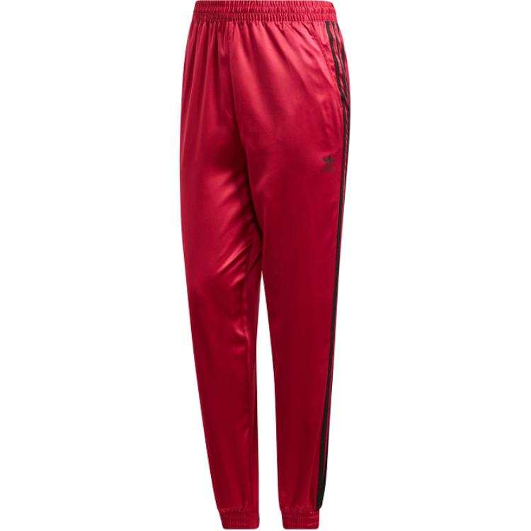 Adidas Adidas Knitted Sweatpants Women's Red/Black Moderate Cuffed Pants