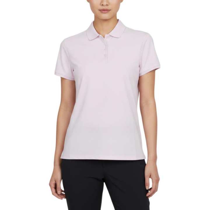Nike Nike Polo Shirts Women's Light Pink Polo Collar Moderate Straight Fit