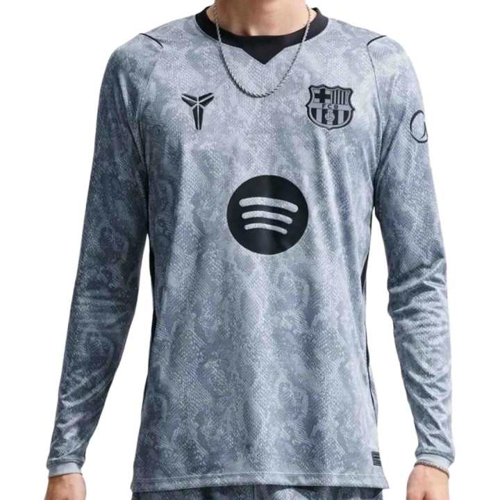 Nike Nike Barcelona Soccer Jerseys Unisex Gray Crew Neck Moderate