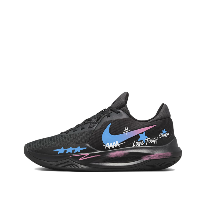 Nike Nike Precision 6 Basketball Shoes Men's Low Top Black Blue