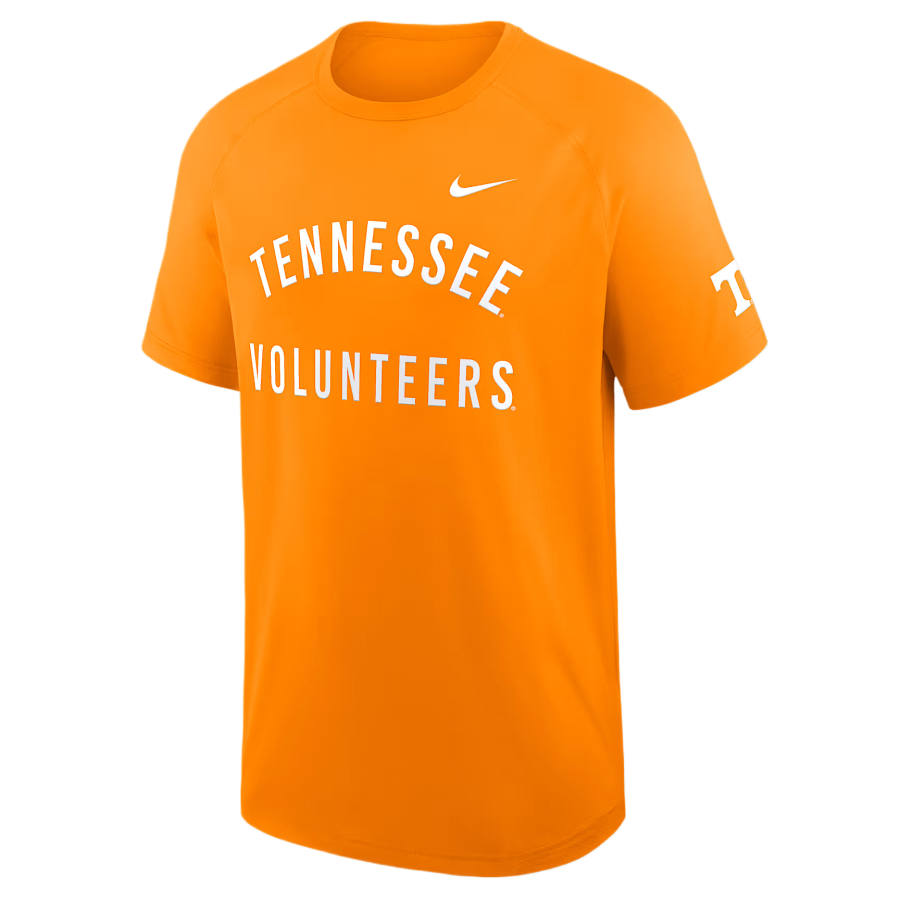 Nike Nike Dri Fit College T Shirts Men's Orange Team Crew Neck