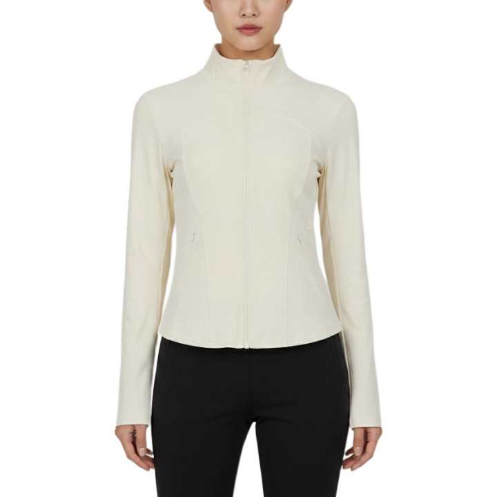 Adidas Adidas Jackets Women's Ecru Stand Collar Moderate