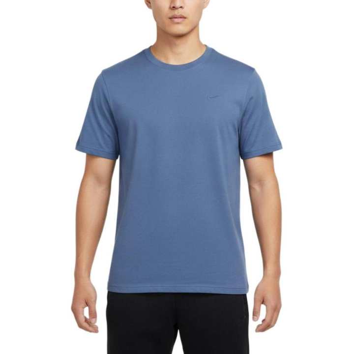 Nike Nike T Shirts Men's Blue Crew Neck Straight Fit