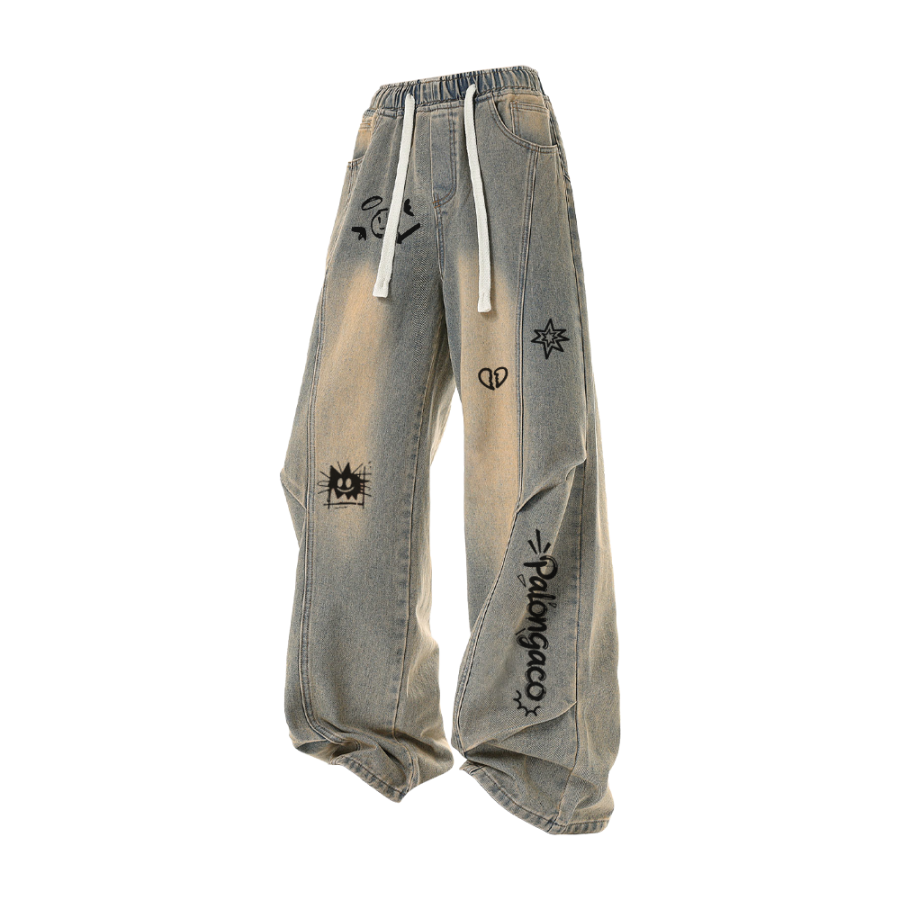 PAL ONGACO Jeans Unisex Moderate Scimitar Pants