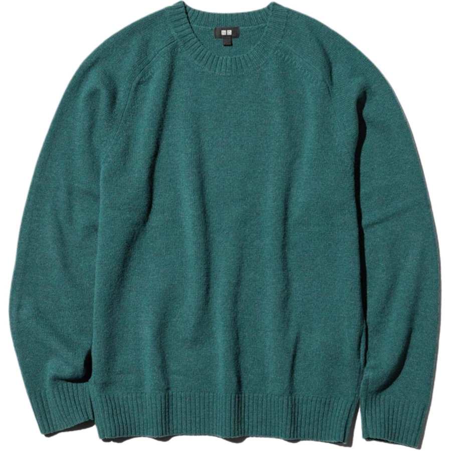 UNIQLO SS26 Knitwear Unisex Green Crew Neck Moderate