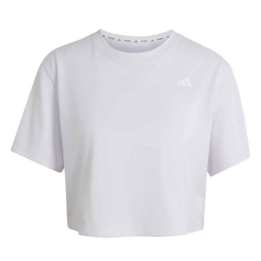 Adidas Adidas T Shirts Women's Frost Purple Crew Neck Moderate Straight Fit