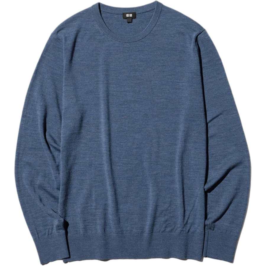 UNIQLO SS26 Knitwear Men's Royal Blue Crew Neck Moderate