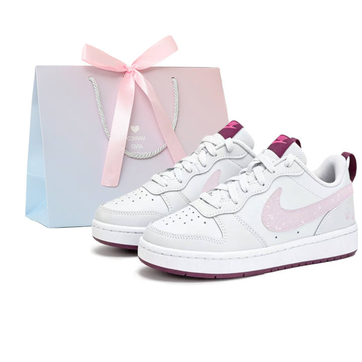 Nike Nike Court Borough Skateboard Shoes Unisex Low Top Pink