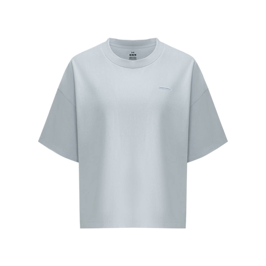 Under Armour T Shirts Women's Modern Gray Crew Neck Moderate