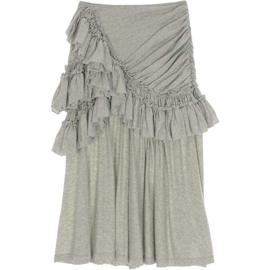 DRIES VAN NOTEN Casual Long Skirts Women's Gray Moderate Midi Skirt Other
