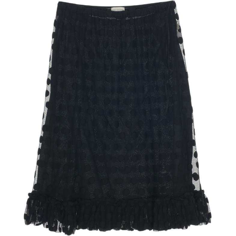 DRIES VAN NOTEN Casual Long Skirts Women's Black Moderate Midi Skirt Other