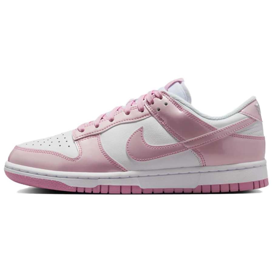 Nike Nike Dunk Skateboard Shoes Women's Low Top White/Pink/White/Metal Silver