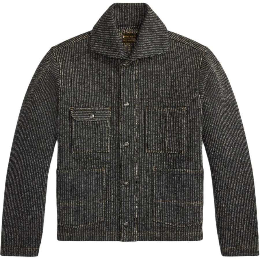 Double RL Double RL Denim Jackets Men's Multicolor Lapel Moderate Straight Fit