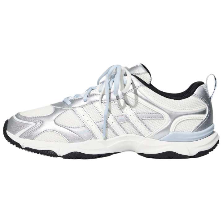 Adidas Adidas WHISPER GLIDE Casual Shoes Women's Low Top Metallic Silver/Bright White/Black