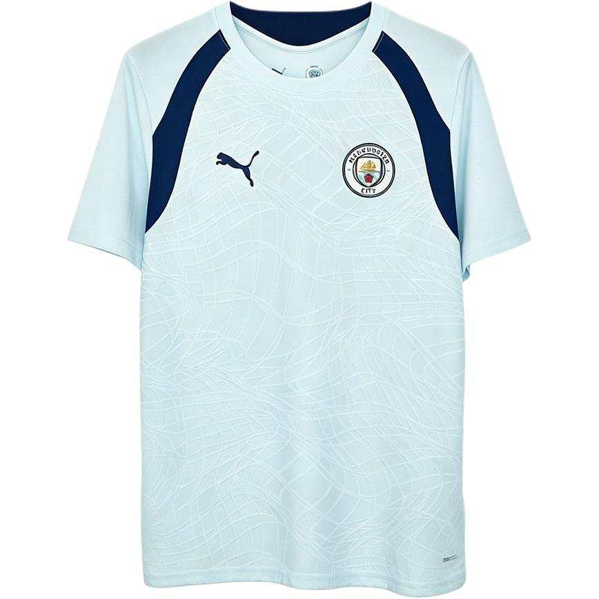 PUMA Manchester City Soccer Jerseys Unisex Light Blue/Dark Blue Moderate Straight Fit