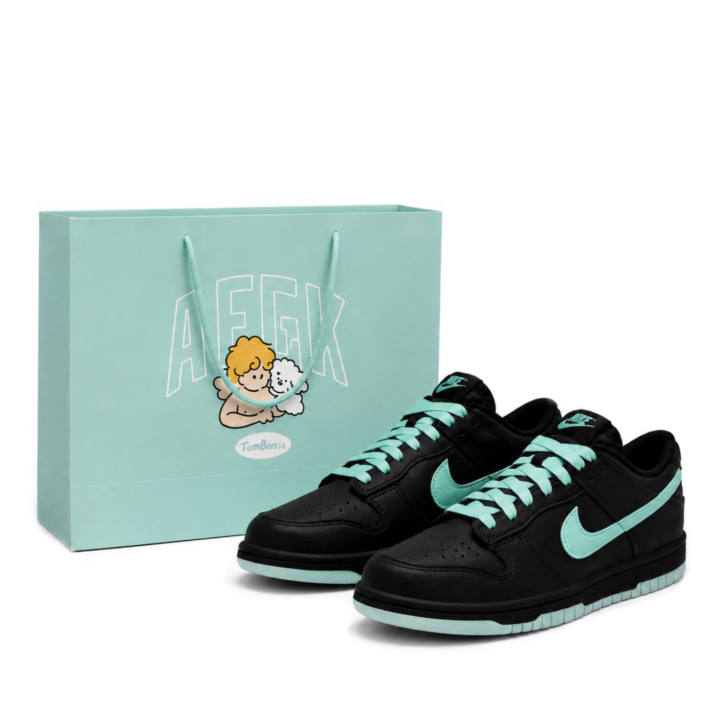 Nike Nike Dunk Skateboard Shoes Women's Low Top Black, Green