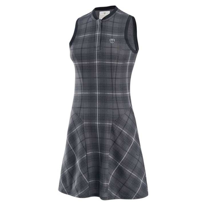Nike Nike Sleeveless Dresses Women's Black Crew Neck Moderate Short Skirt