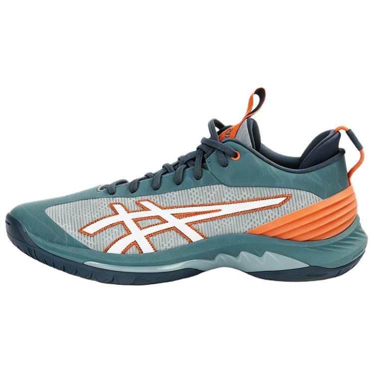 ASICS GEL BURST 29 Basketball Shoes Men's Mid Top Gray Green