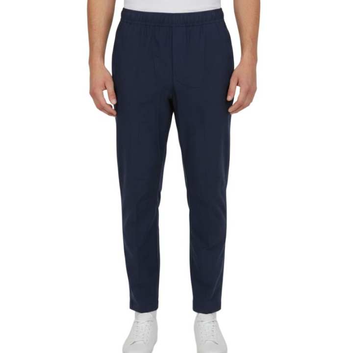 Adidas Adidas Casual Pants Men's Navy Blue Moderate Straight Fit Pants