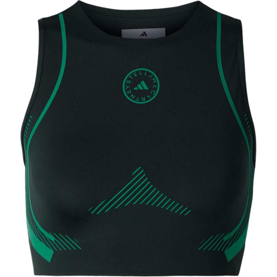 Adidas Adidas Stella McCartney Sports Underwear Women's Forest Green Crew Neck