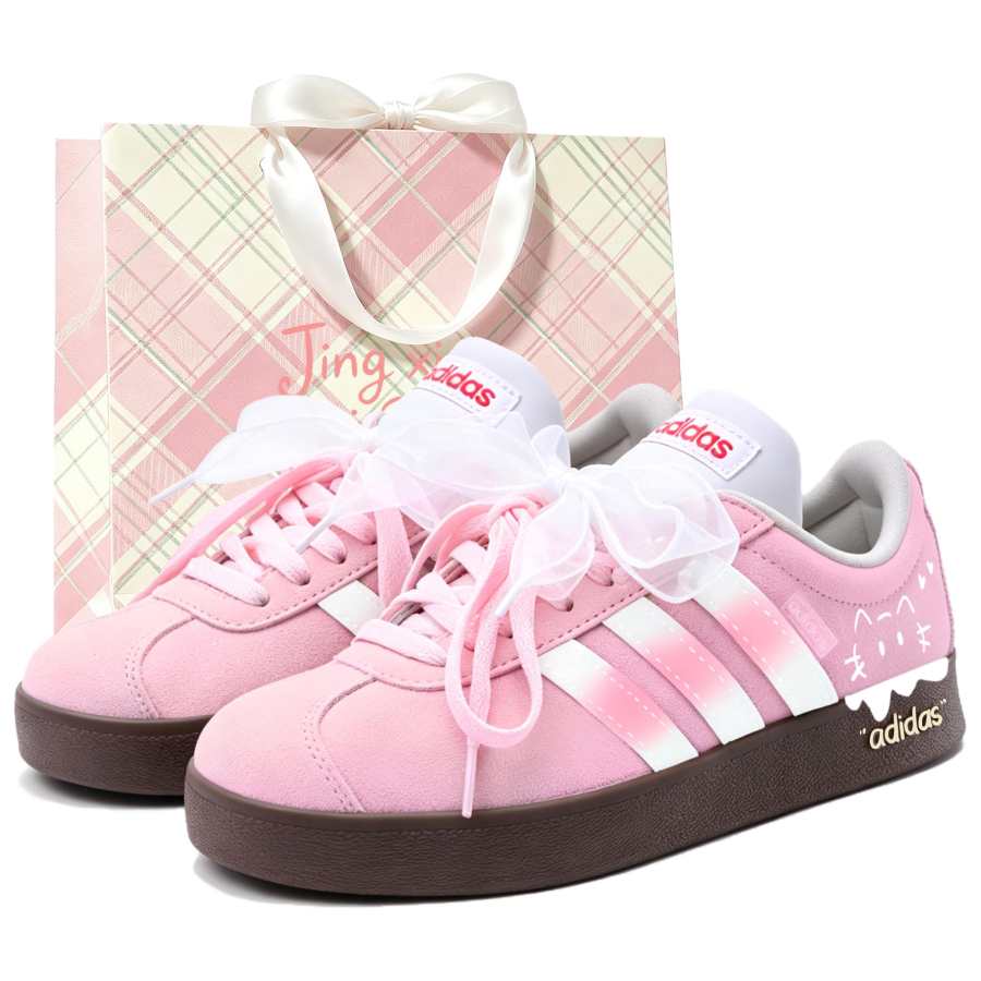 Adidas Adidas VL COURT 2.0 German Army Trainers Women's Low Top Pink