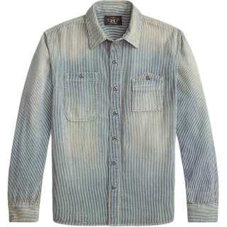 Double RL Shirts Men's Multicolor Lapel Moderate Straight Fit