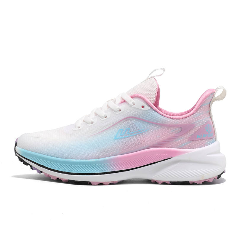 WARRIOR Running Shoes Women's Low Top White Pink Moon