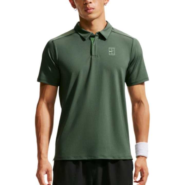 Nike Nike Polo Shirts Men's Green Polo Collar Moderate