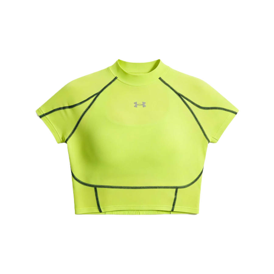 Under Armour T Shirts Women's Lime Green Turtleneck Moderate