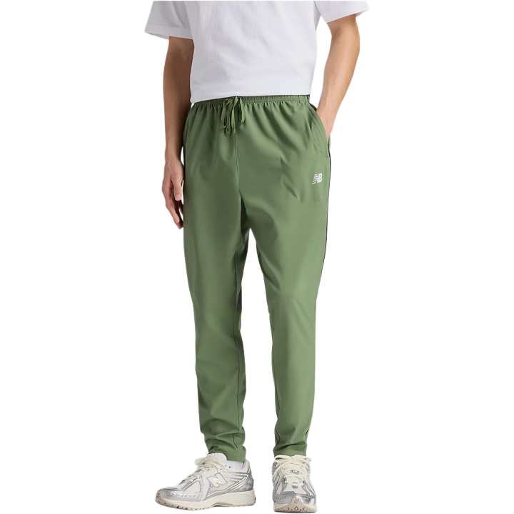 New Balance New Balance Sports Pants Men's Practical Green With White Moderate Cuffed Pants