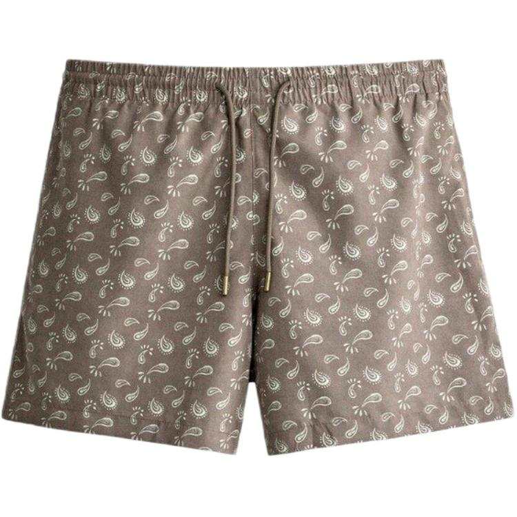ZARA Swimming Shorts Men's Brown Moderate