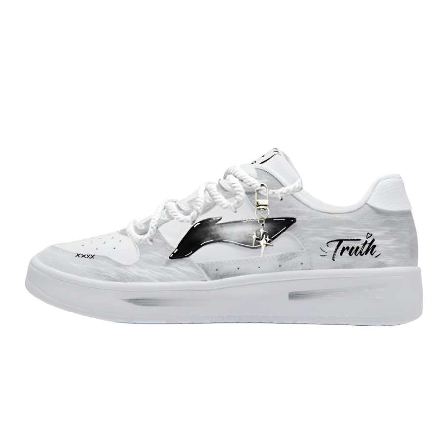 Li-Ning Li Ning Floating Boat Skateboard Shoes Men's Low Top Black/White
