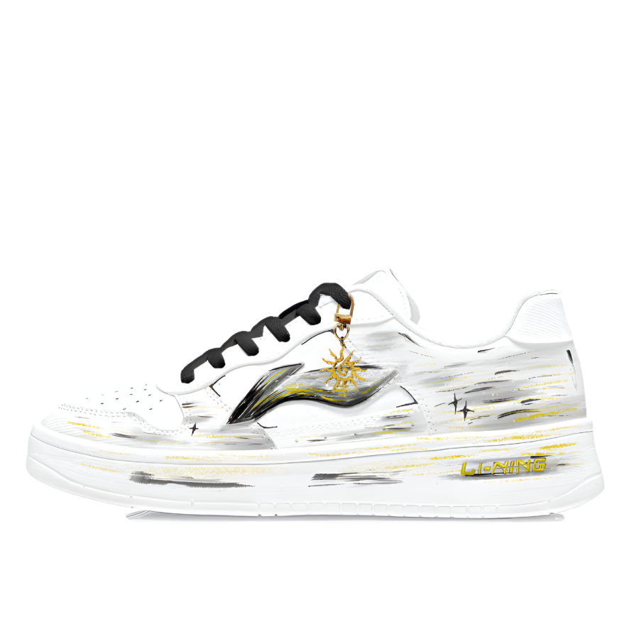 Li-Ning Li Ning Floating Boat Skateboard Shoes Men's Low Top White/Gold