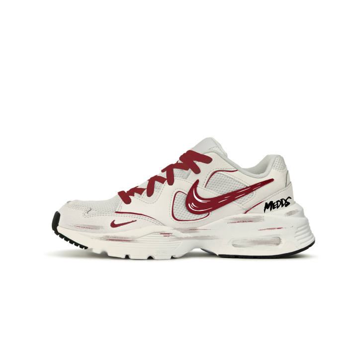 Nike Nike Air Max Fusion Running Shoes Unisex Low Top Red, Beige