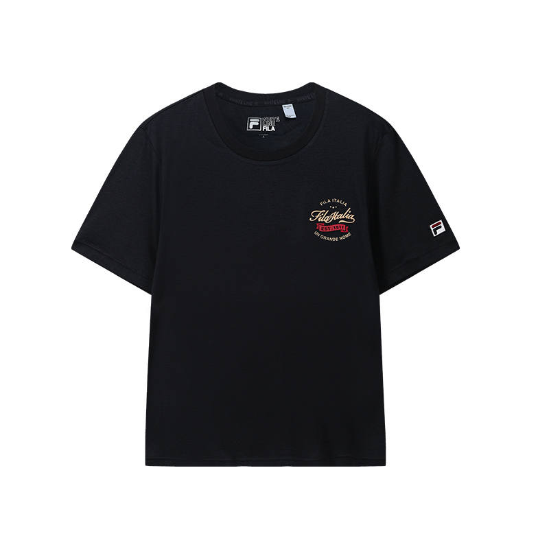 FILA Heritage T Shirts Men's Legend Blue Crew Neck Moderate Straight Fit