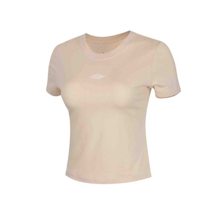 Nike Nike T Shirts Women's Ecru Crew Neck Moderate