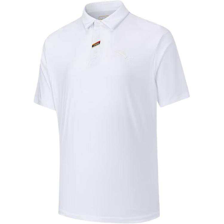 ANTA Variety Training Collection Polo Shirts Men's White Lapel Moderate Straight Fit