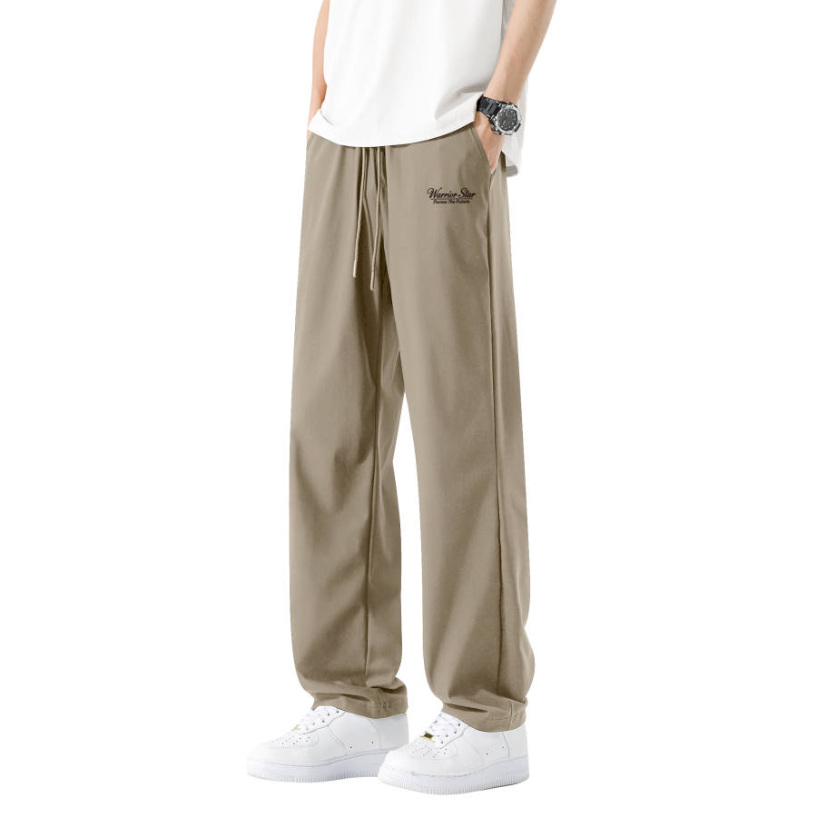 WARRIOR WARRIOR Casual Pants Unisex Thin Straight Fit Pants
