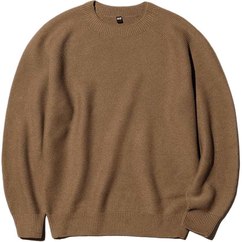 UNIQLO SS26 Knitwear Men's Chestnut Crew Neck Moderate
